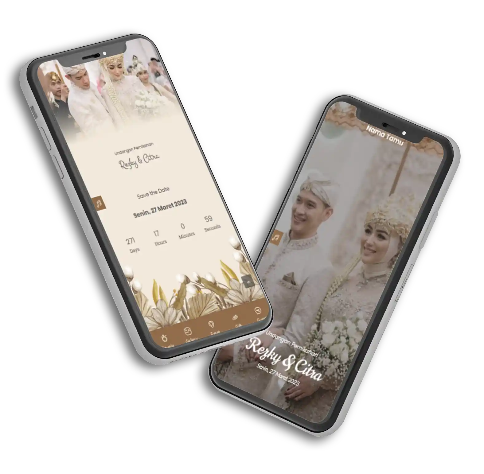 Contoh Undangan Digital di Smartphone